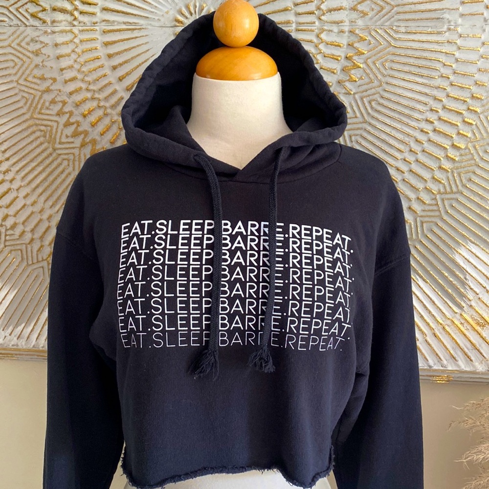 Barre cropped hoodie sweater sweatshirt